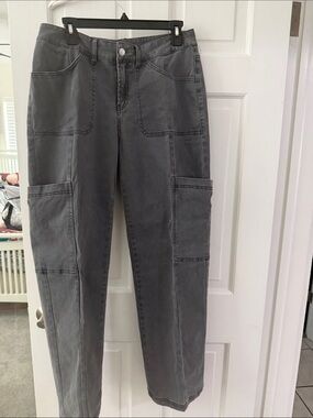 Flamingals Utility Jeans in Washed Gray large